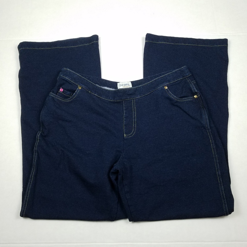 Pajama Jeans Dark Wash Wide Leg
